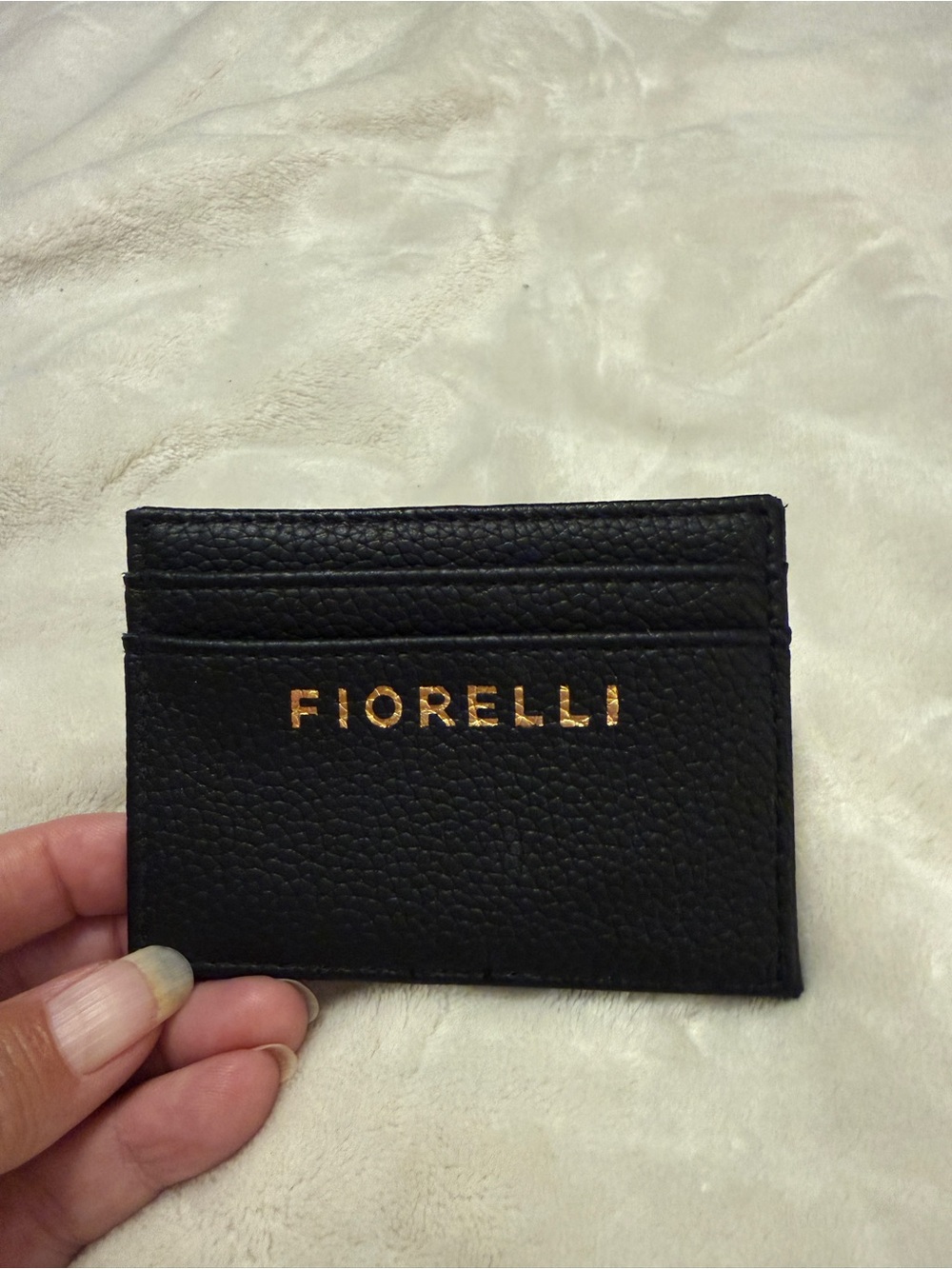 Fiorelli Black Pebbled Leather Card Holder